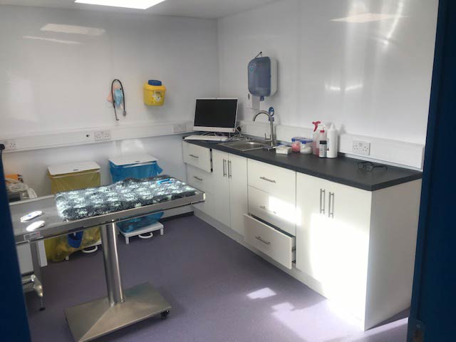 Modern prep room facilities